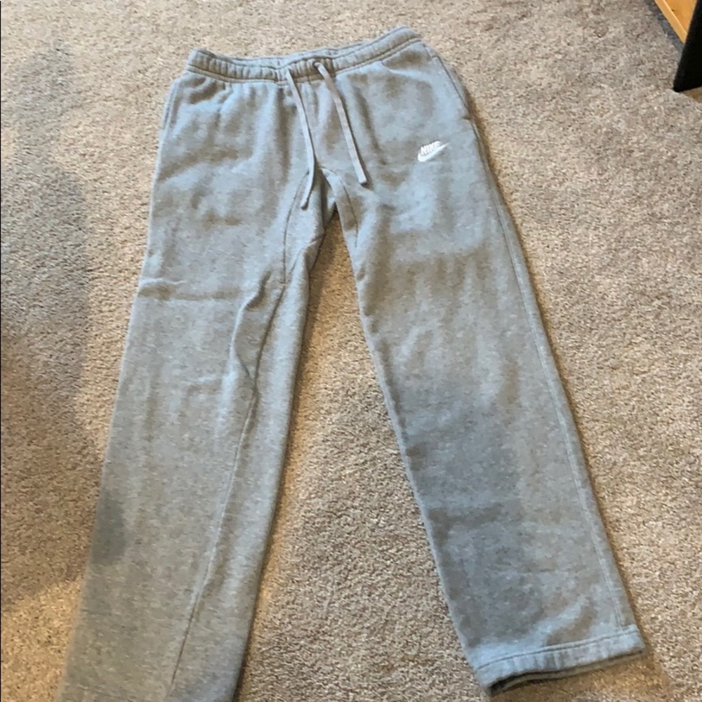 Grey Nike sweatpants